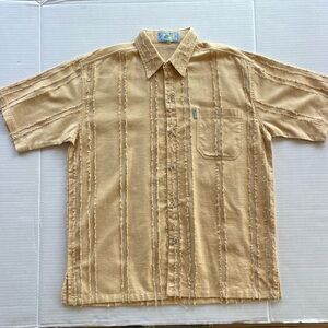 New Gen Men's Tan Short Sleeve Shirt Size XL